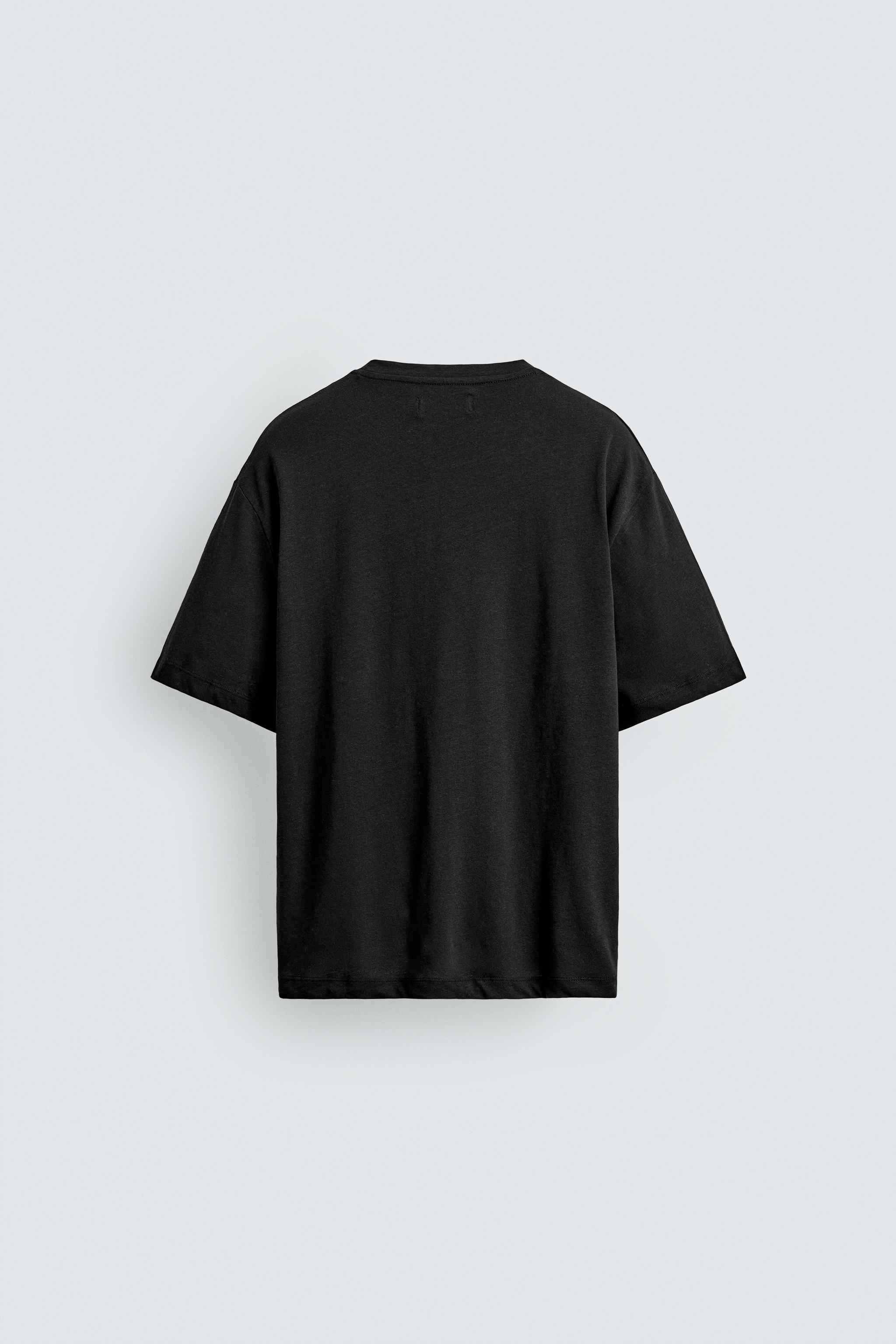 RELAXED FIT COTTON - LINEN T-SHIRT